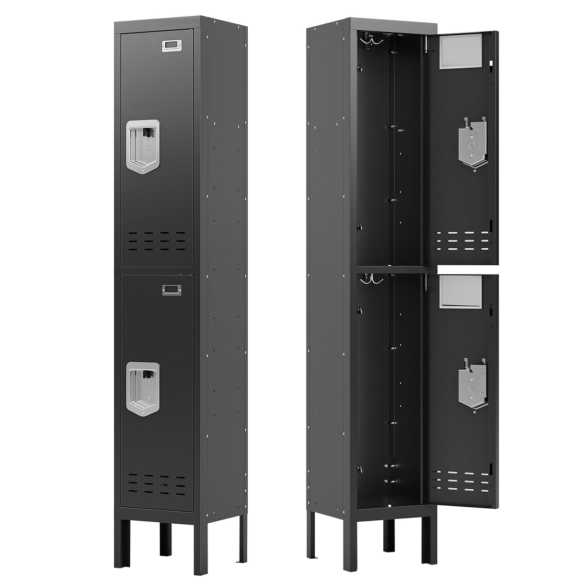 66" Height Metal Storage Locker 2 Door - Sapital