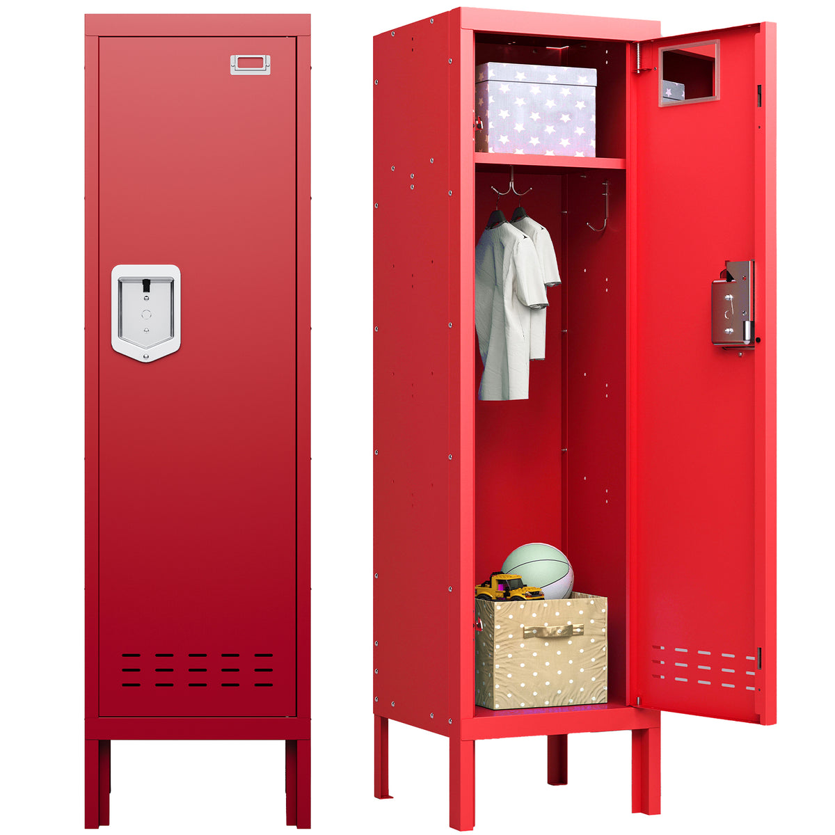 54" Height Metal Storage Locker - Sapital