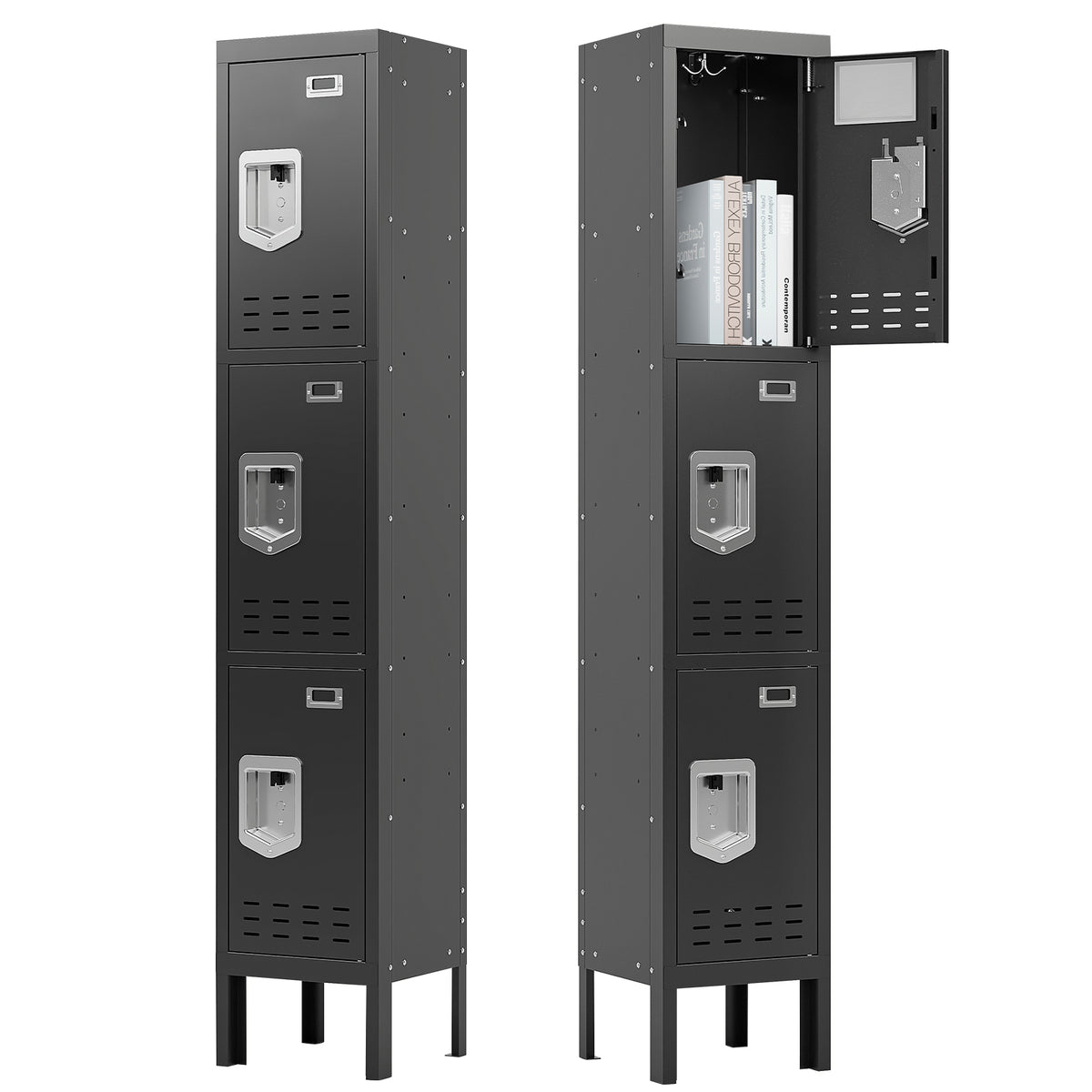 66" Height Metal Storage Locker 3 Door - Sapital