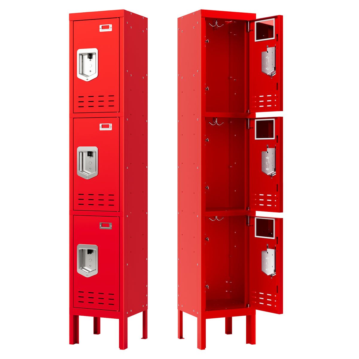 66" Height Metal Storage Locker 3 Door - Sapital