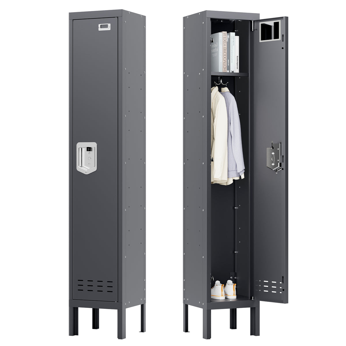 66" Height Metal Storage Locker 1 Door - Sapital