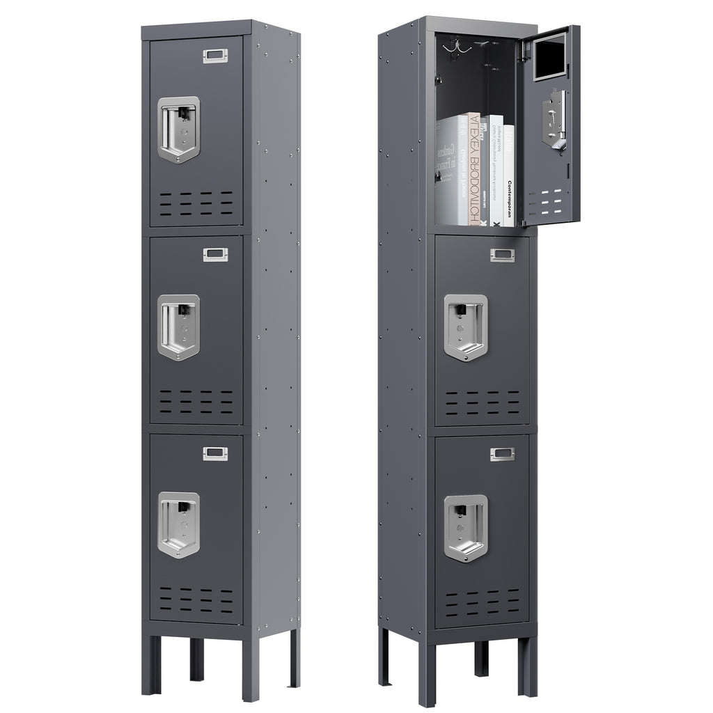 66" Height Metal Storage Locker 3 Door - Sapital