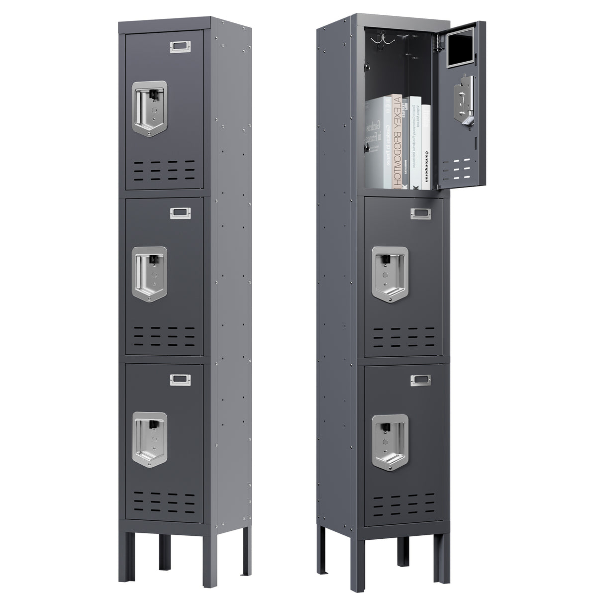 66" Height Metal Storage Locker 3 Door - Sapital