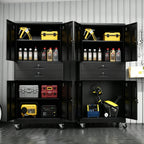 KAER 71"H 4-Tier Metal Garage Storage With 2 Drawers