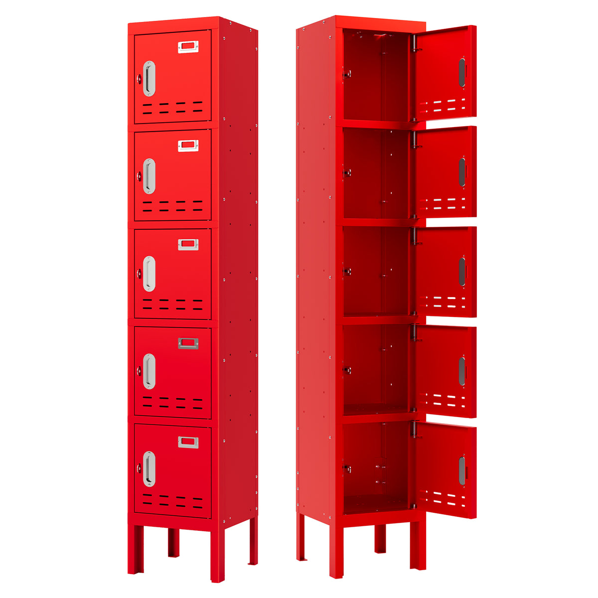 66" Height Metal Storage Locker 5 Door - Sapital
