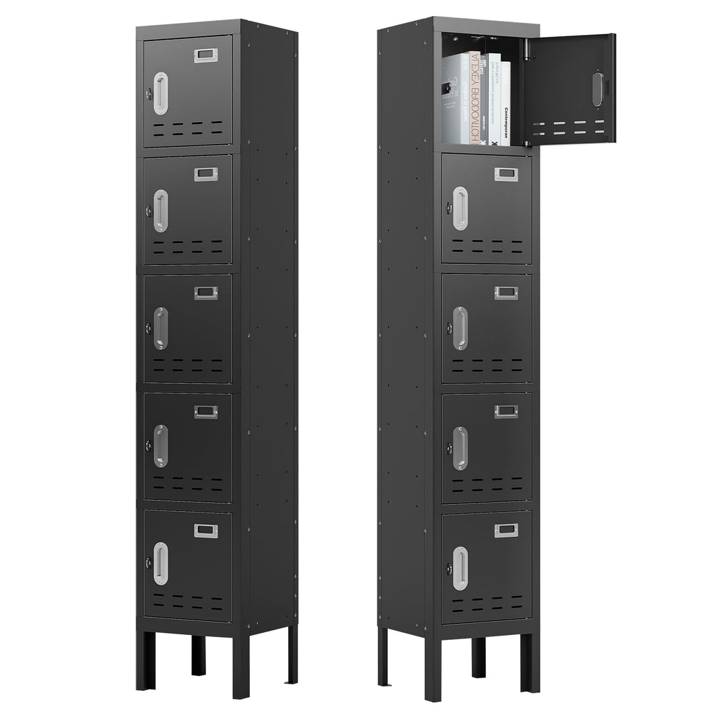 66" Height Metal Storage Locker 5 Door - Sapital