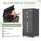 42''H Anti-Theft Large Package Delivery Box - Sapital