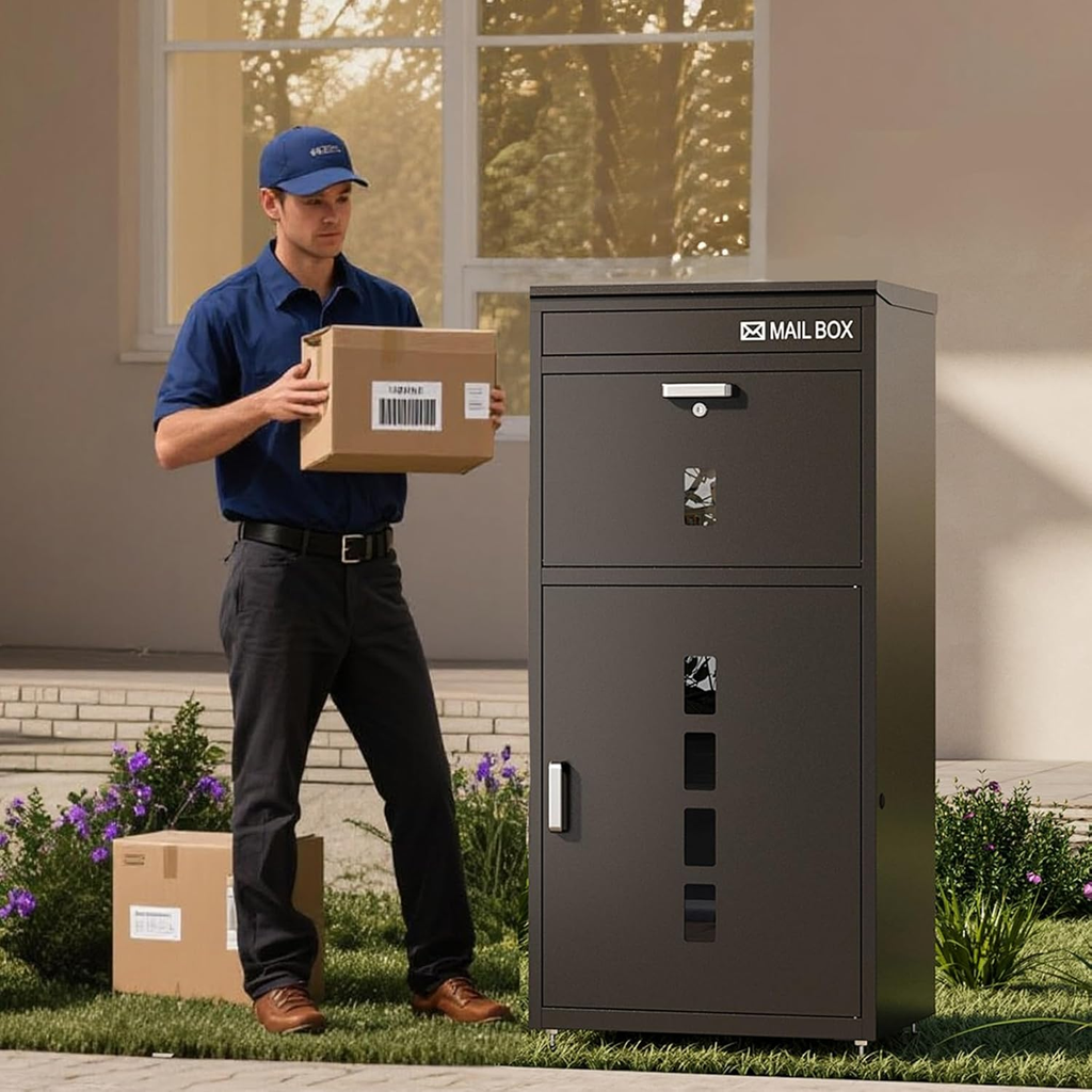 42''H Anti-Theft Large Package Delivery Box - Sapital