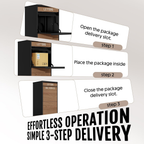 41.5"H Locked Anti-Theft Outdoor Package Delivery Box - Sapital