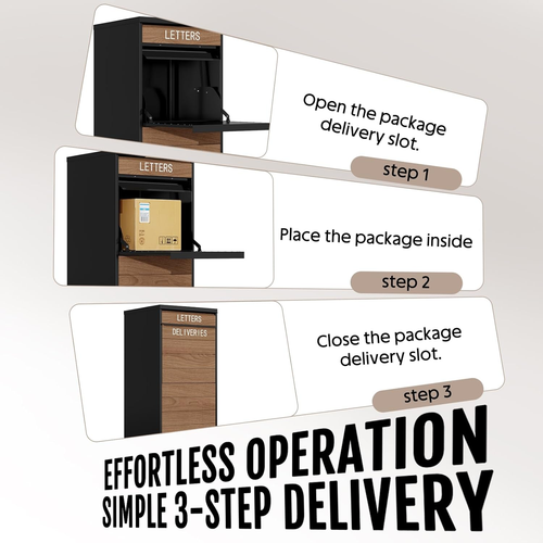 41.5"H Locked Anti-Theft Outdoor Package Delivery Box - Sapital