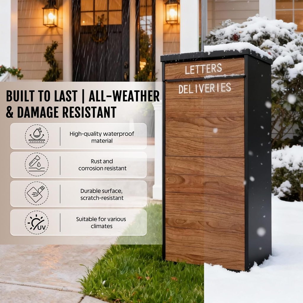 41.5"H Locked Anti-Theft Outdoor Package Delivery Box - Sapital