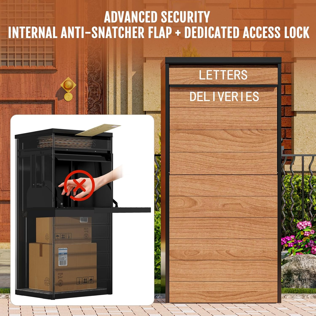 41.5"H Locked Anti-Theft Outdoor Package Delivery Box - Sapital