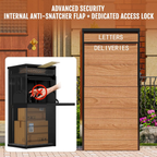 41.5"H Locked Anti-Theft Outdoor Package Delivery Box - Sapital