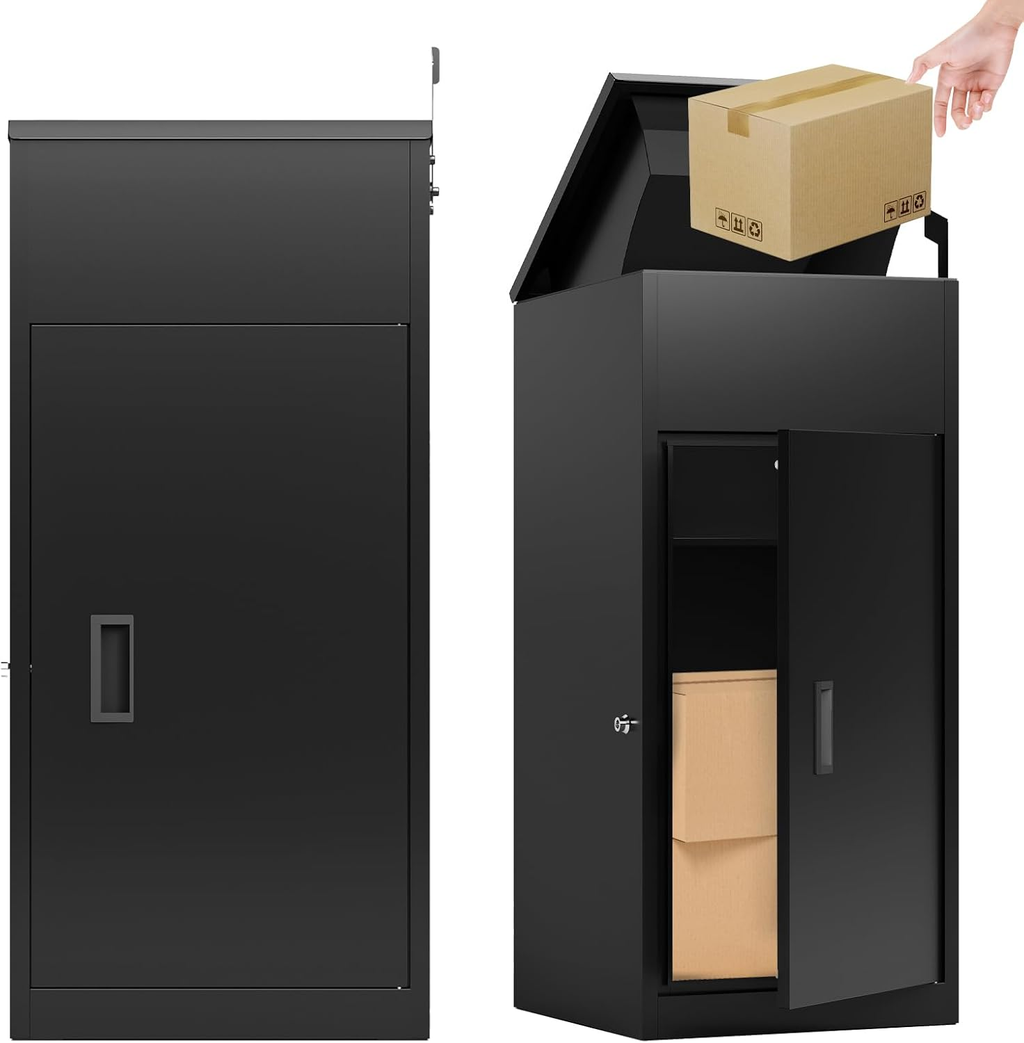 44.5"H Metal Package Delivery Box - Sapital