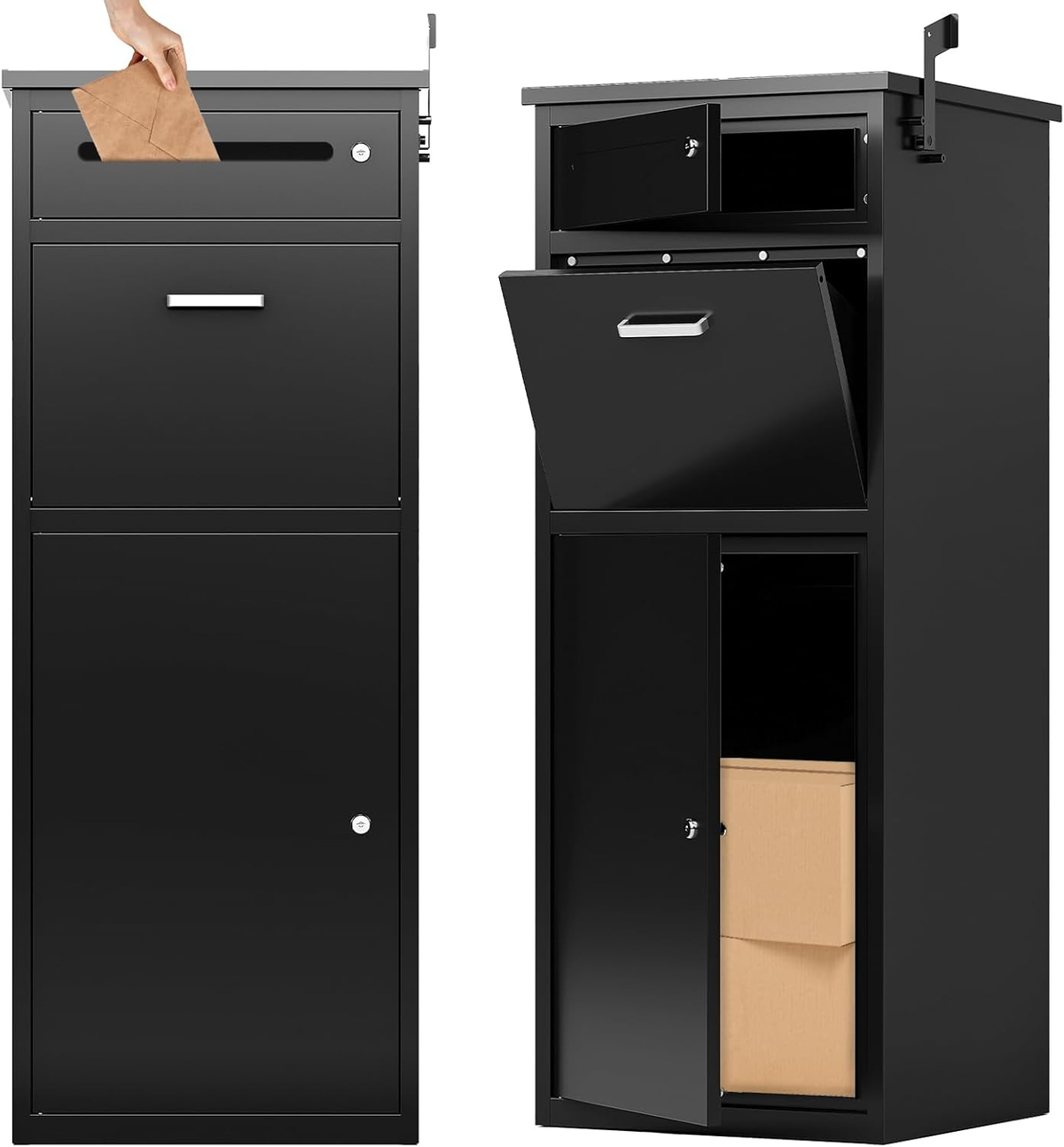 44.5"H Metal Package Delivery Box - Sapital