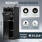 44.5"H Metal Package Delivery Box - Sapital