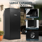 44.5"H Metal Package Delivery Box - Sapital
