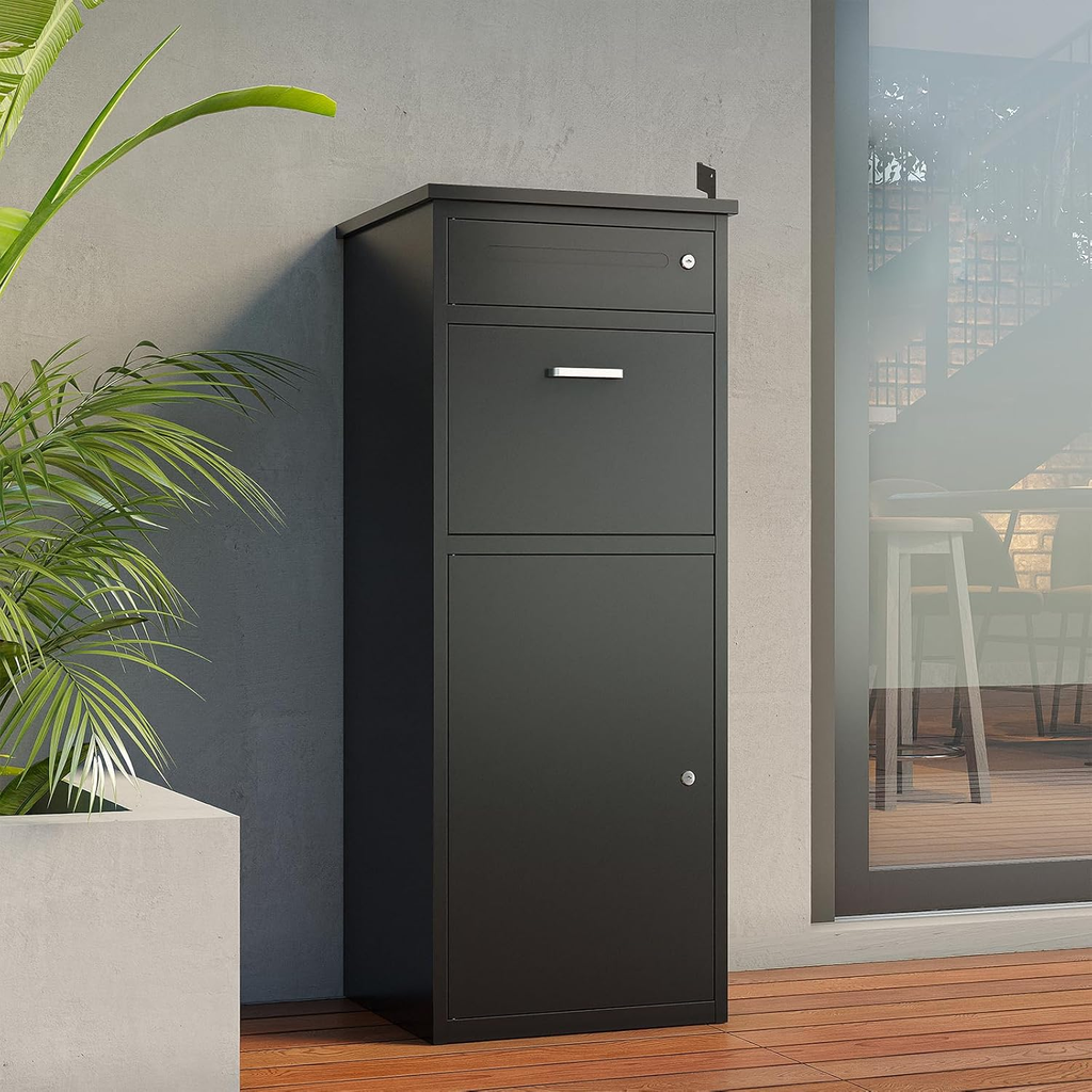 44.5"H Metal Package Delivery Box - Sapital
