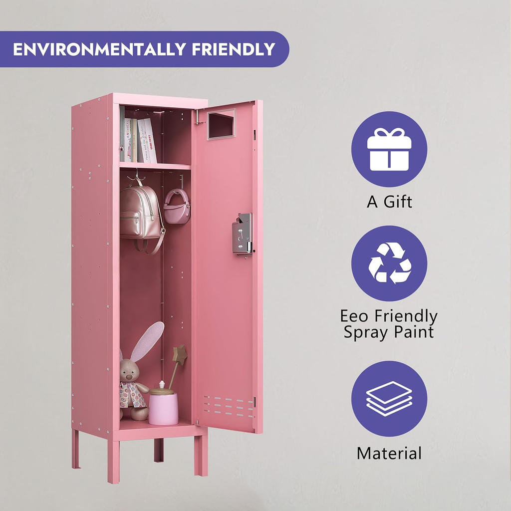 54"H Metal Locker with Card Slot - Sapital