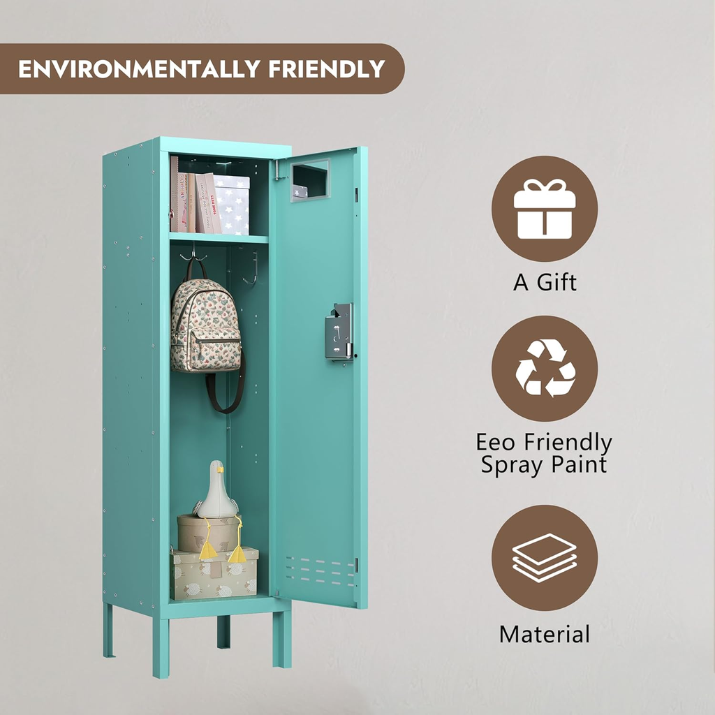 54"H Metal Locker with Card Slot - Sapital