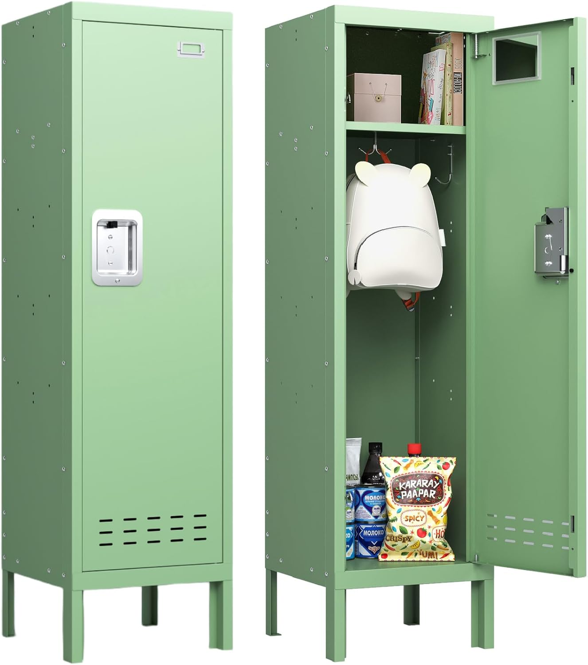 54"H Metal Locker with Card Slot - Sapital