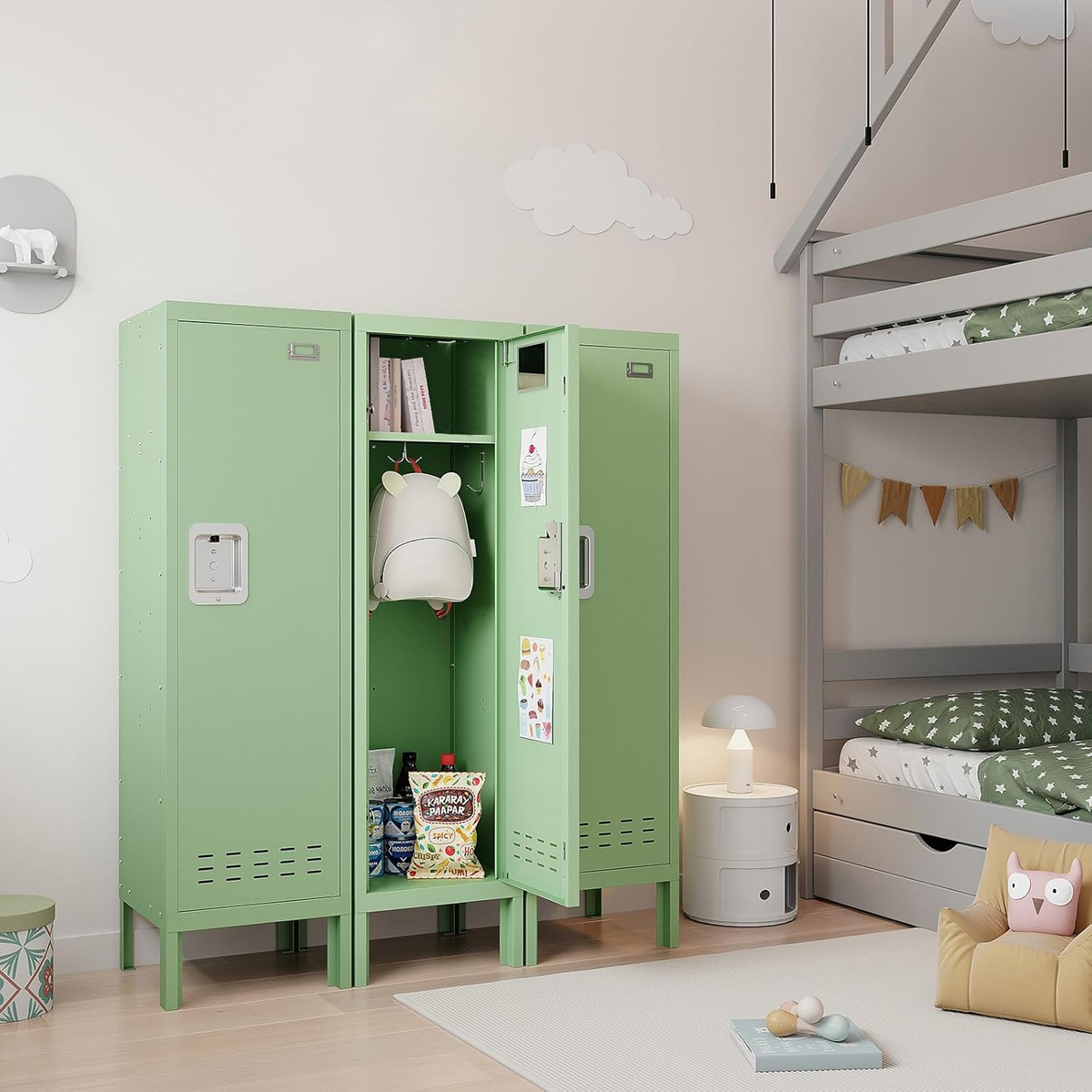 54"H Metal Locker with Card Slot - Sapital