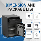 5.1 Cuft Extra Large Drawer Style Safe Box - Sapital