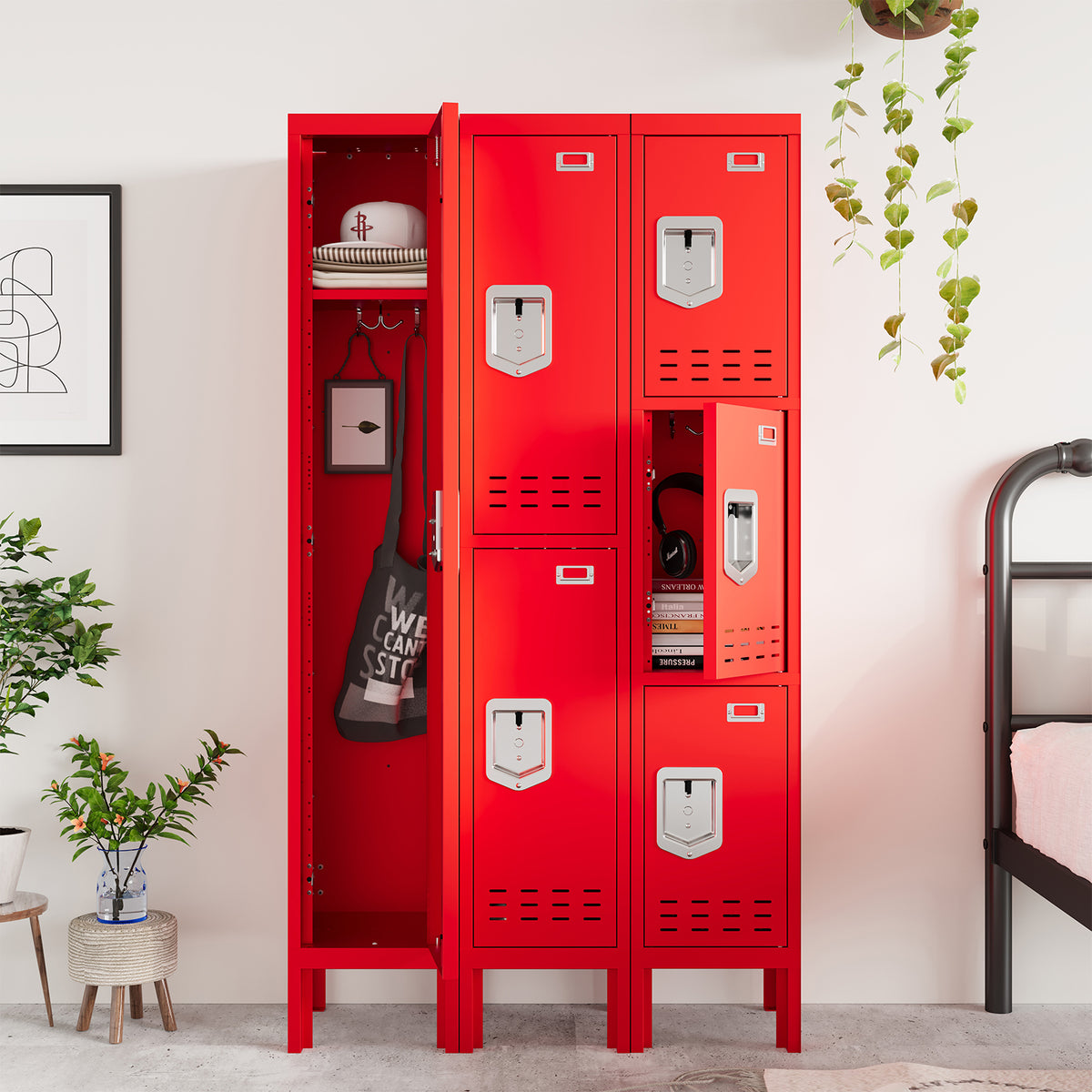 66" Height Metal Storage Locker 2 Door - Sapital
