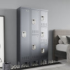 66" Height Metal Storage Locker 3 Door - Sapital