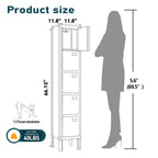 66" Height Metal Storage Locker 5 Door - Sapital