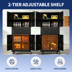 KAER 71"H 4-Tier Metal Garage Storage With 2 Drawers