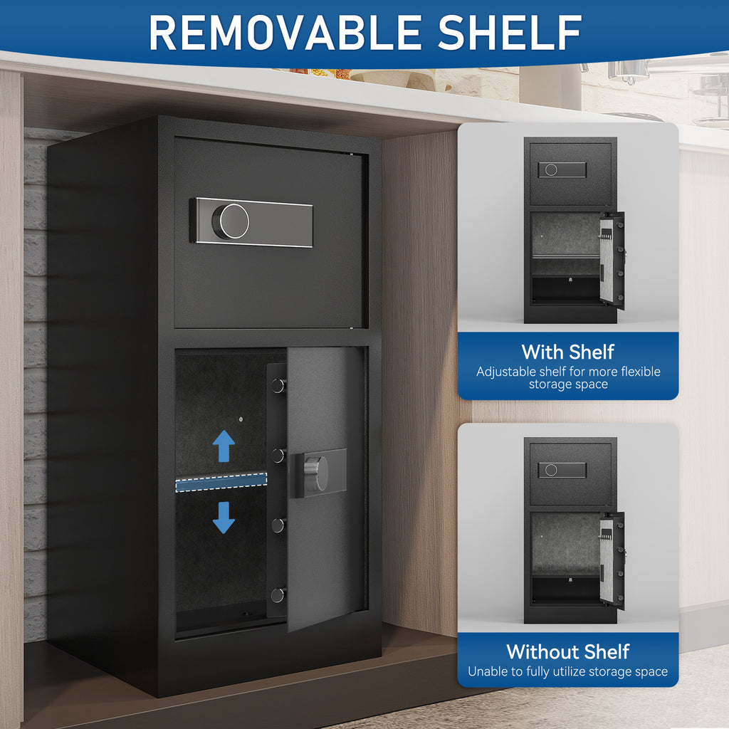 8.6 Cuft Extra Large Dual Door Safe Box