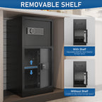 8.6 Cuft Extra Large Dual Door Safe Box