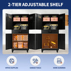 KAER 71"H Mobile 4-Tier Metal Garage Storage With 1 Drawer