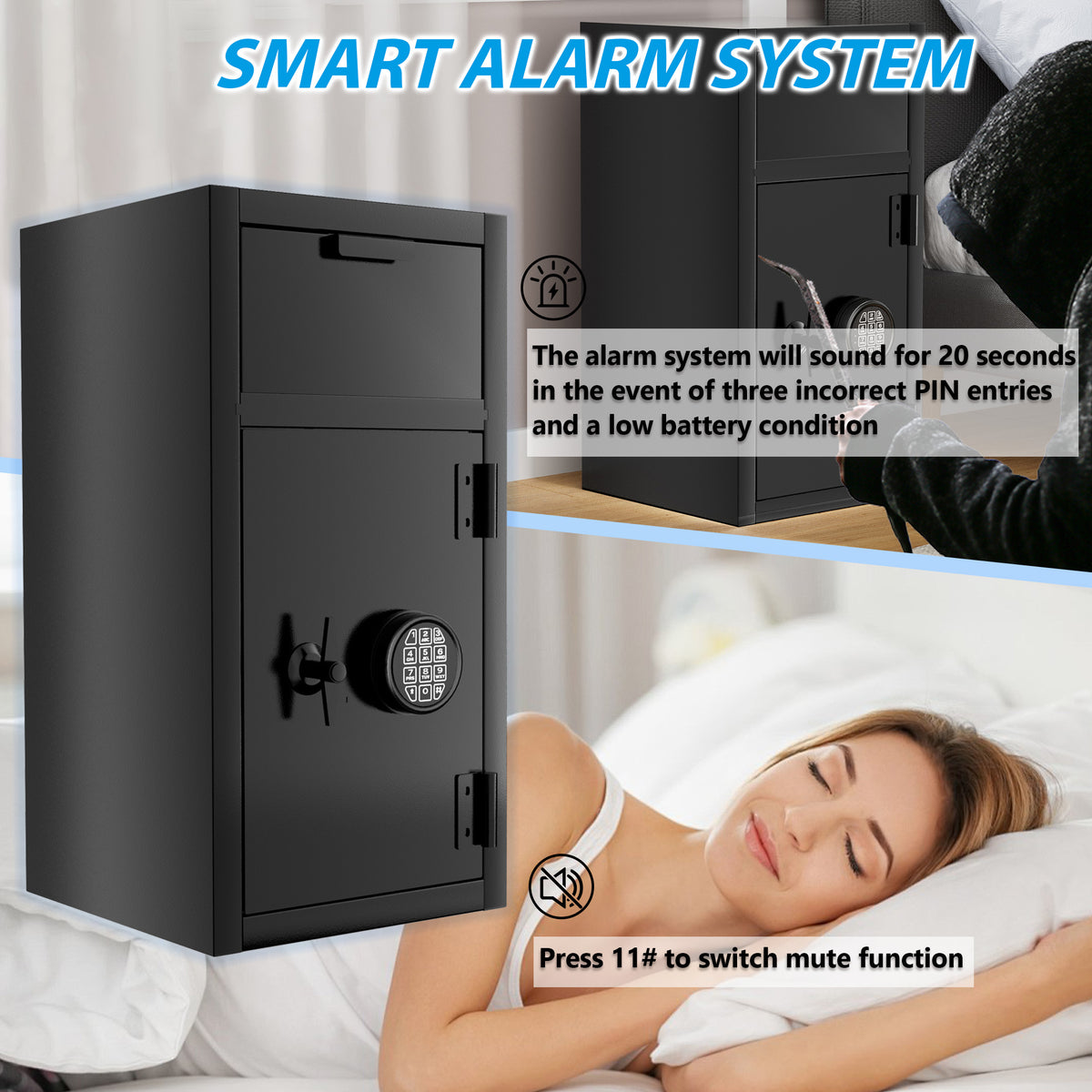 6.5 CuFt Commercial Anti-Drop Safe Box - Sapital