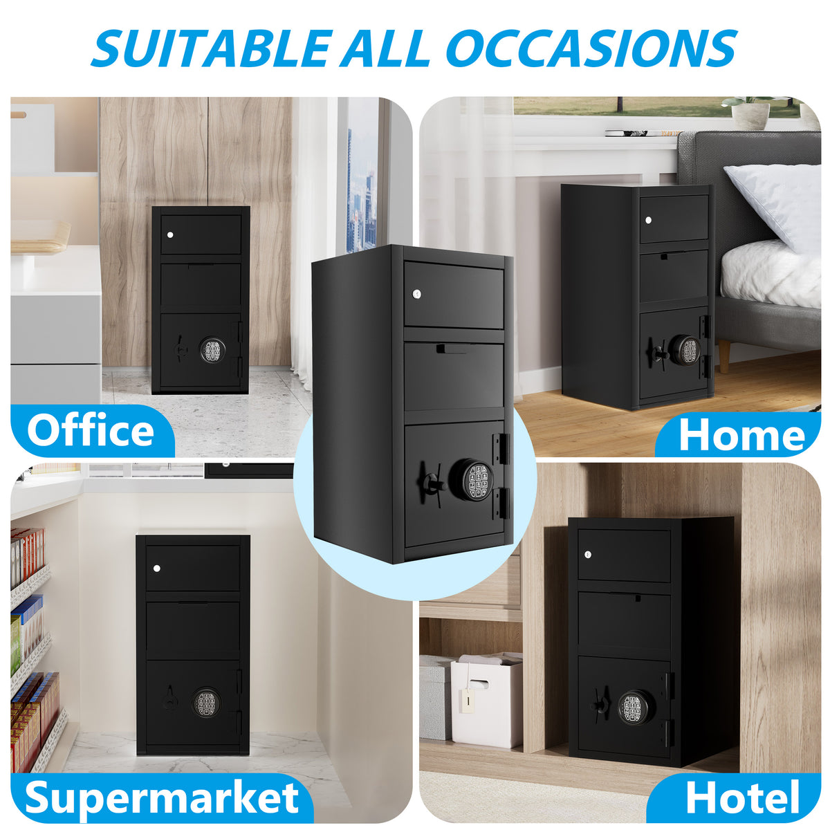 6.5 CuFt Commercial Anti-Drop Safe Box - Sapital