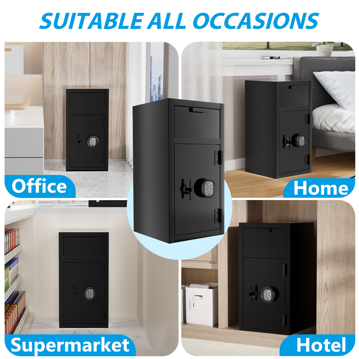 6.5 CuFt Commercial Anti-Drop Safe Box - Sapital
