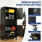 KAER 71"H 4-Tier Metal Garage Storage With 2 Drawers