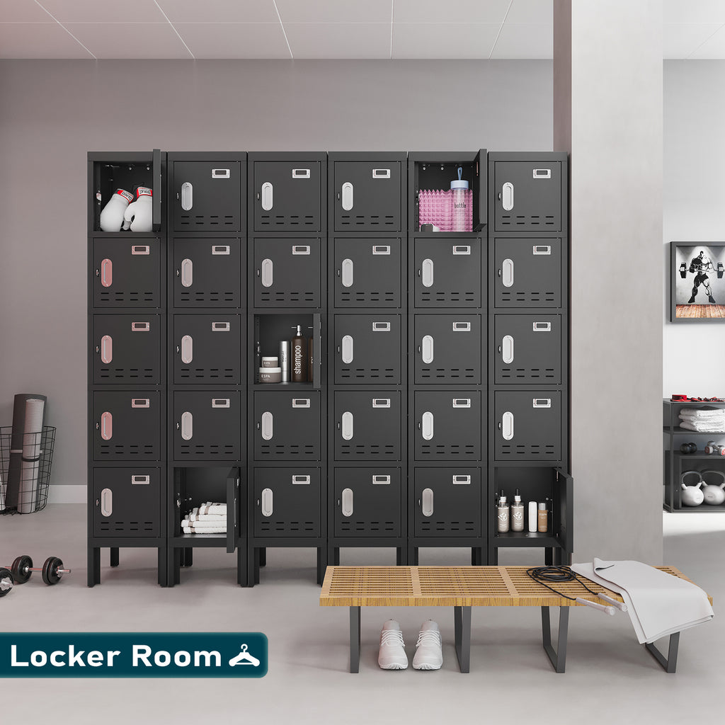 66" Height Metal Storage Locker 5 Door - Sapital