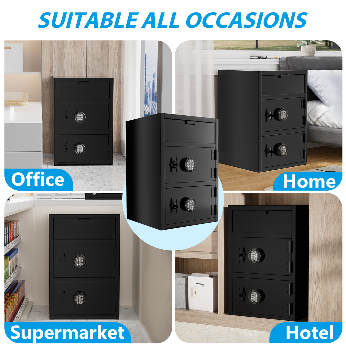 9.5 CuFt Commercial Anti-Drop Safe Box - Sapital