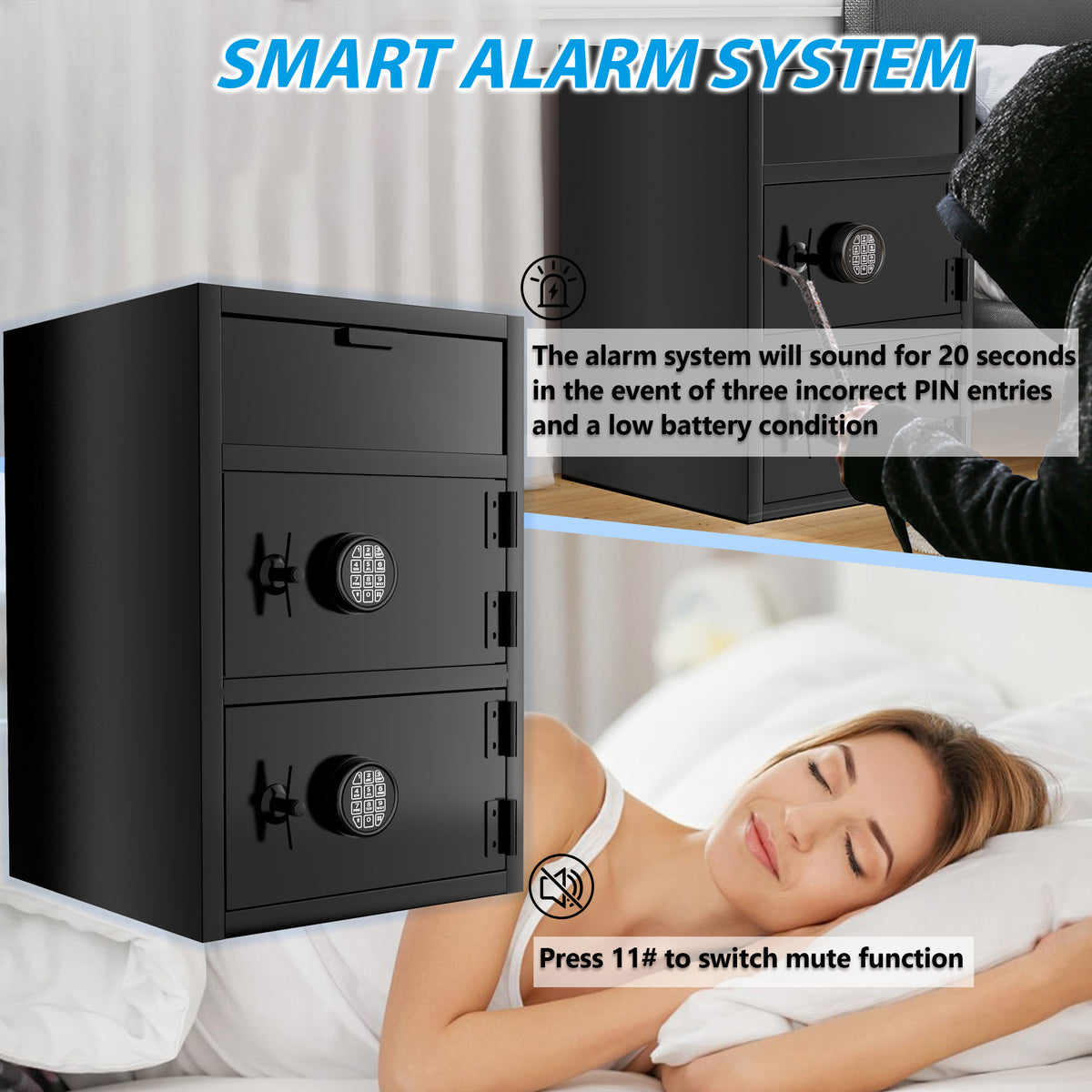 9.5 CuFt Commercial Anti-Drop Safe Box - Sapital