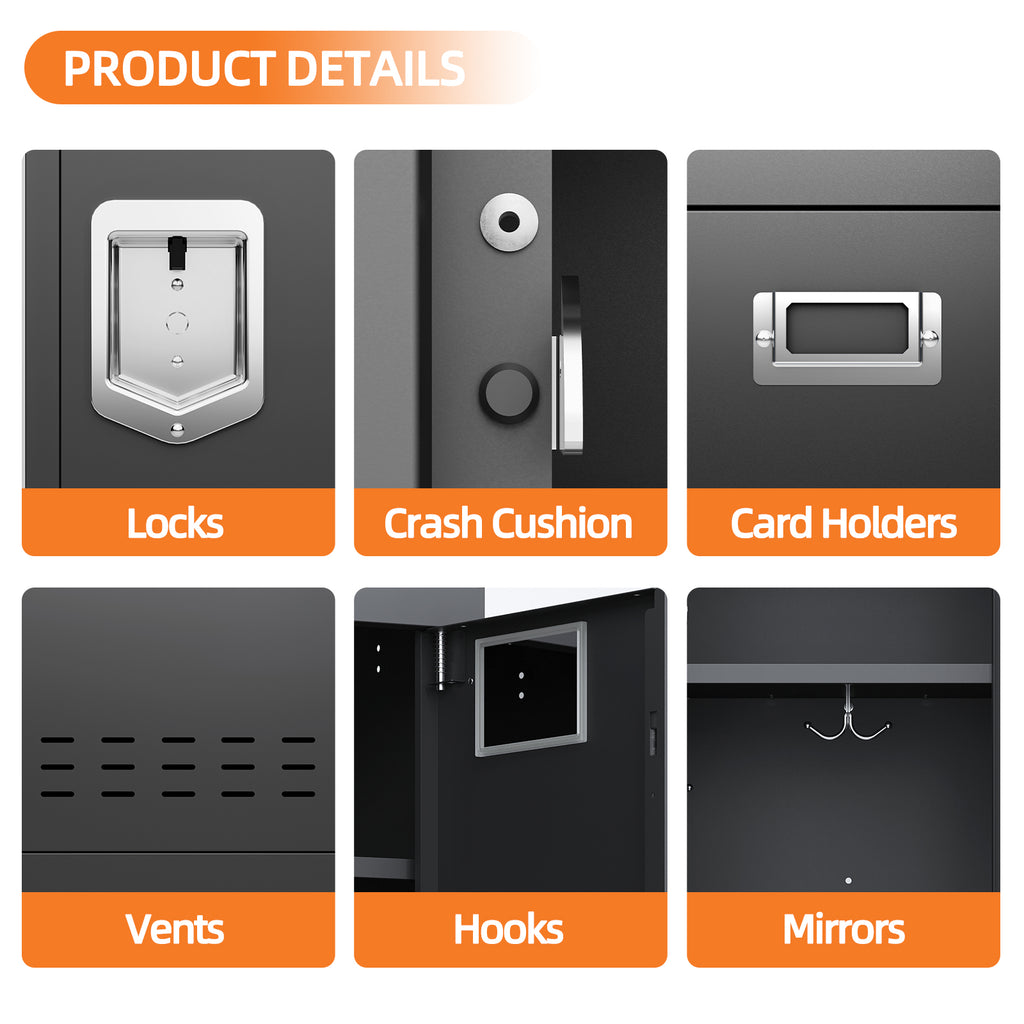 54" Height Metal Storage Locker - Sapital