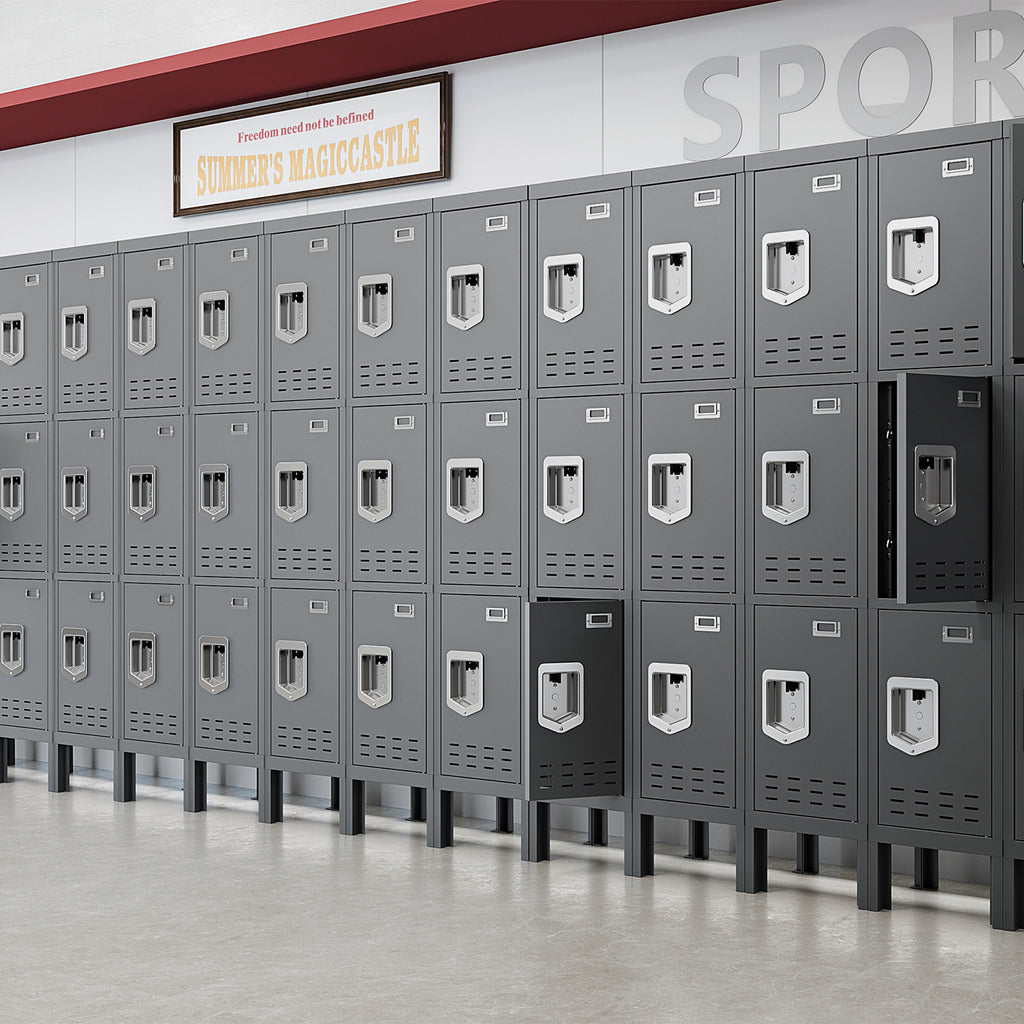 66" Height Metal Storage Locker 3 Door - Sapital