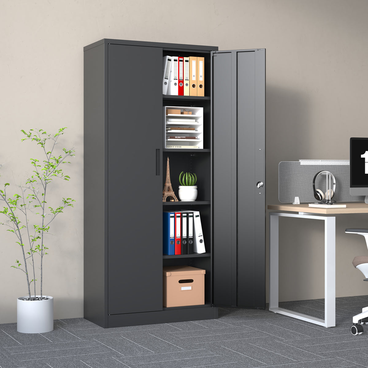 KAER 72"H 5-Tier Metal Garage Storage