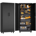 KAER 71"H 5-Tier Metal Garage Storage With Wheels
