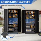 KAER 71"H 5-Tier Metal Garage Storage With Wheels