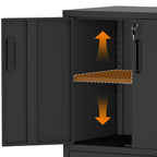KAER Rolling Metal Garage Storage Cabinet with Drawer & Lockable Doors