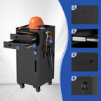 KAER Rolling Tool Cabinet with 2 Drawers & Lockable Storage Door