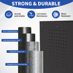 KAER Rolling Tool Cabinet with 3 Drawers, Lockable Doors & Pegboard Sides