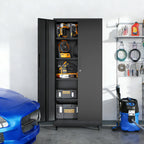 KAER 71"H 5-Tier Metal Garage Storage With Wheels